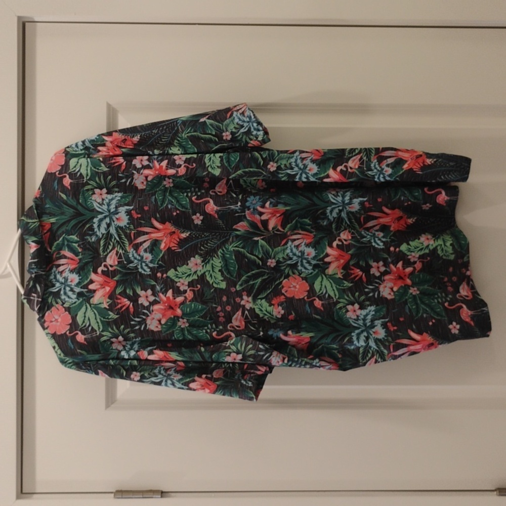 CHAPS Men's Floral Hawaiian Shirt - Picture 4 of 5